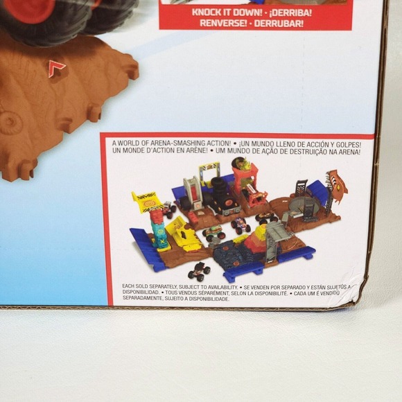 Hot Wheels Monster Trucks Arena‎ Smashers Bone Shaker Tire Press Challenge NEW - Picture 7 of 10